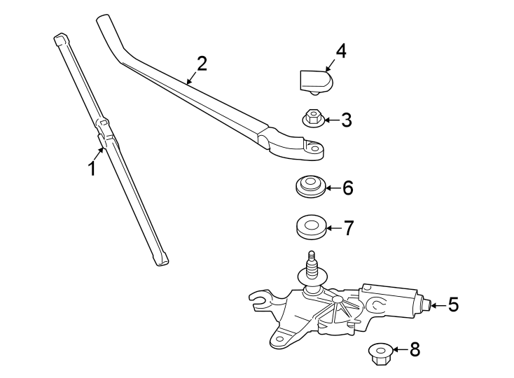 5Engine lid. Rear wiper components.https://images.simplepart.com/images/parts/motor/fullsize/6938833.png