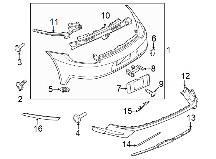 4Rear bumper. Bumper & components.https://images.simplepart.com/images/parts/motor/fullsize/6938910.png