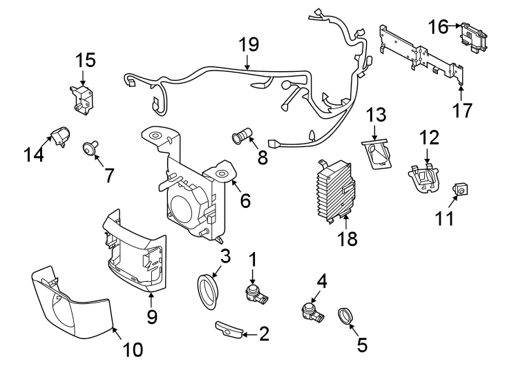 10Front bumper. Electrical components.https://images.simplepart.com/images/parts/motor/fullsize/6939020.png