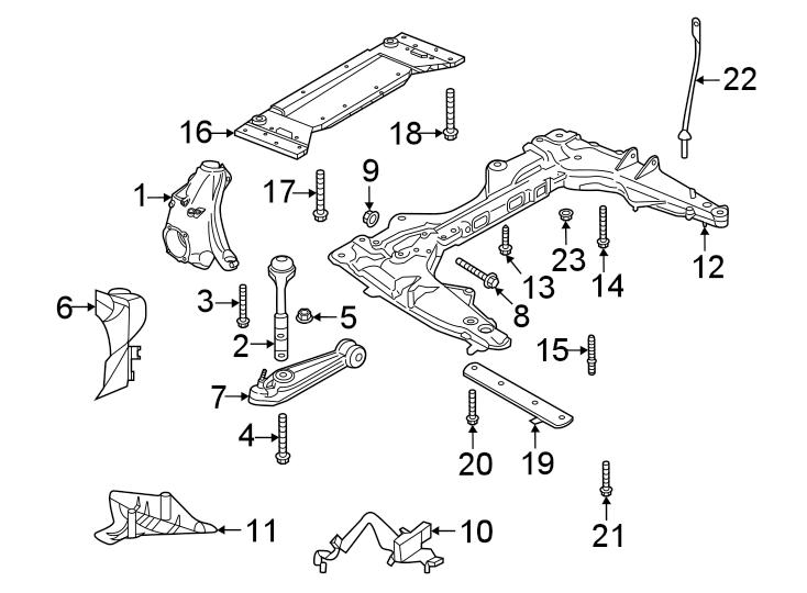 Diagram Front suspension. Suspension components. for your 2017 Porsche Cayenne  S E-Hybrid Platinum Edition Sport Utility 