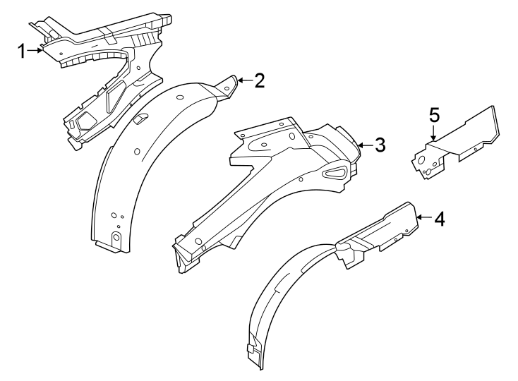 5Quarter panel. Inner structure.https://images.simplepart.com/images/parts/motor/fullsize/6939576.png