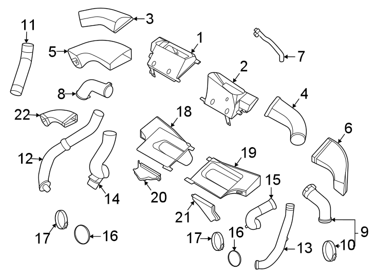 Diagram Intercooler. for your 2018 Porsche Cayenne   