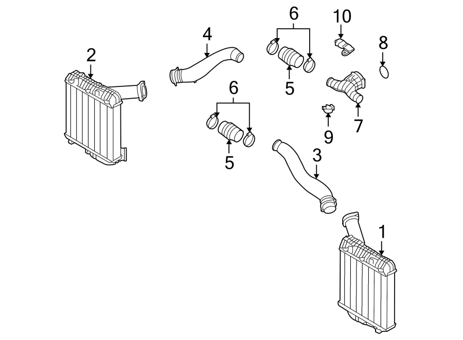 Diagram INTERCOOLER. for your Porsche