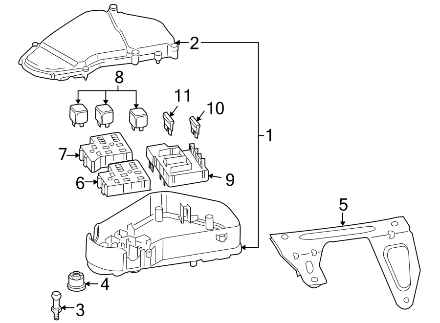 Diagram FUSE & RELAY. for your 2008 Porsche Cayenne  Turbo Sport Utility 