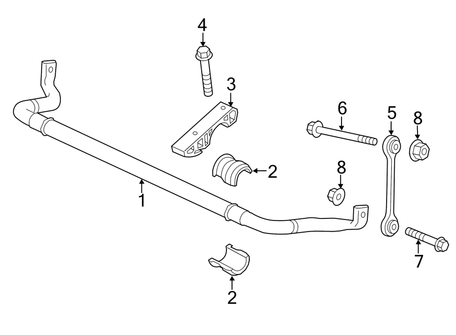 Diagram FRONT SUSPENSION. STABILIZER BAR & COMPONENTS. for your Porsche