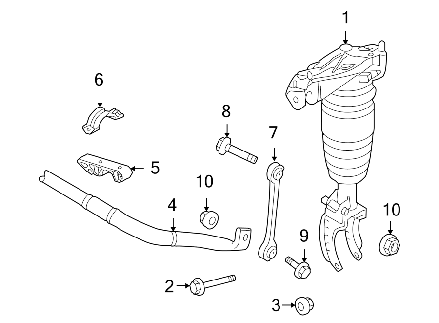 Diagram FRONT SUSPENSION. SHOCKS & COMPONENTS. STABILIZER BAR & COMPONENTS. for your Porsche