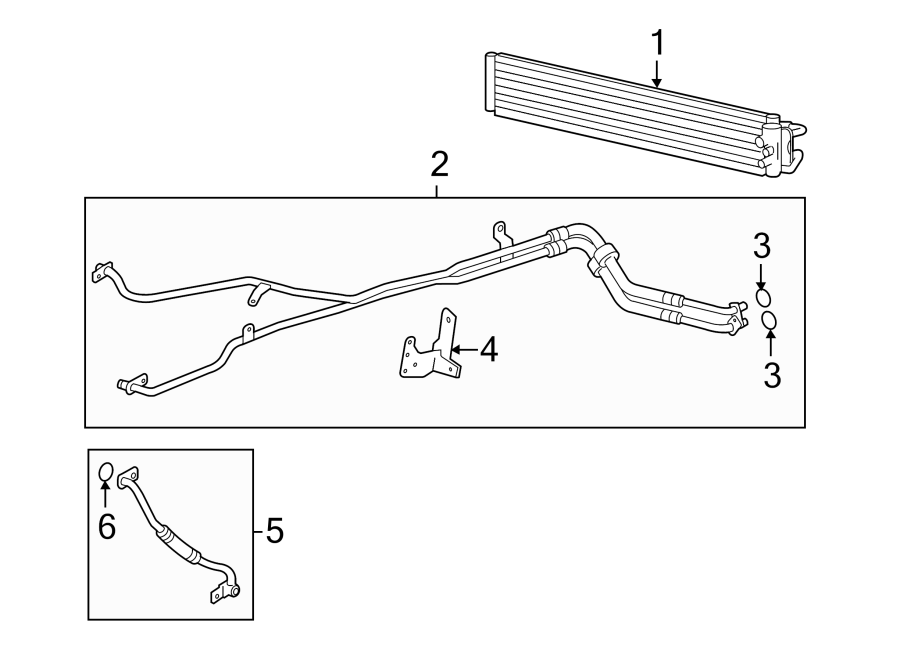 Diagram TRANS OIL COOLER. for your 2006 Porsche Cayenne   