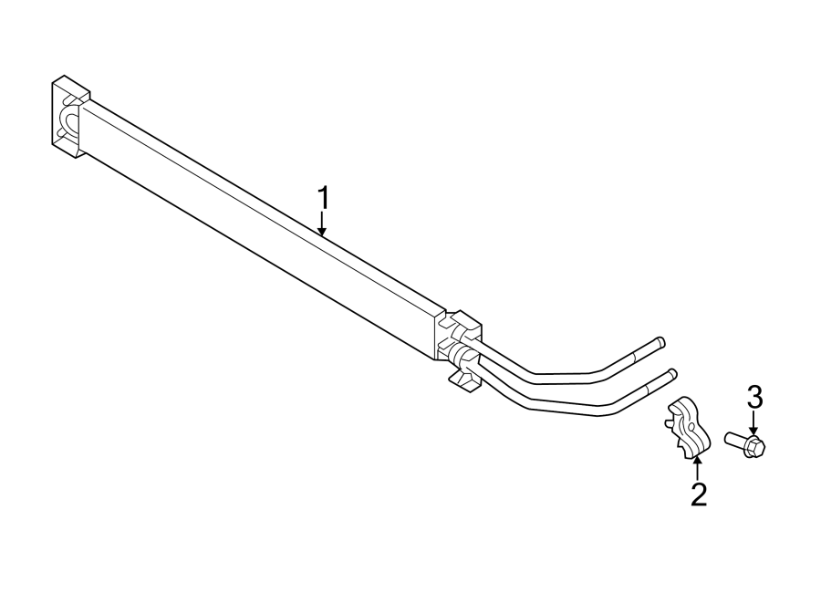 Diagram POWER STEERING OIL COOLER. for your 2014 Porsche Cayenne   