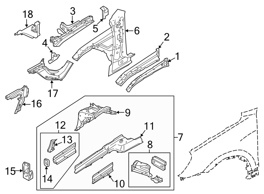 2FENDER. STRUCTURAL COMPONENTS & RAILS.https://images.simplepart.com/images/parts/motor/fullsize/6941145.png