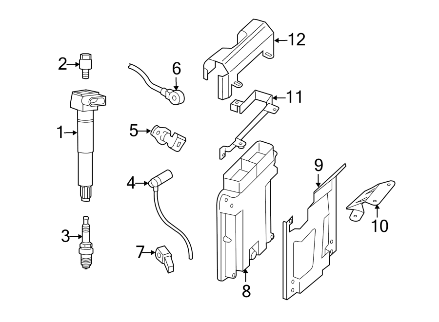 Diagram Ignition system. for your 2003 Porsche Cayenne   