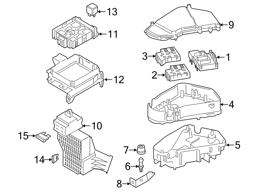 Diagram FUSE & RELAY. for your Porsche Cayenne  