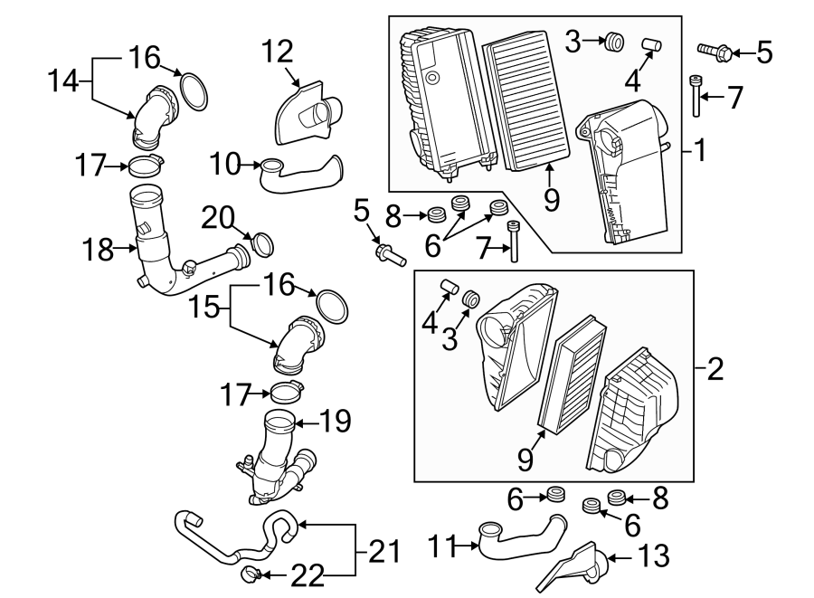 Diagram ENGINE / TRANSAXLE. AIR INTAKE. for your Porsche