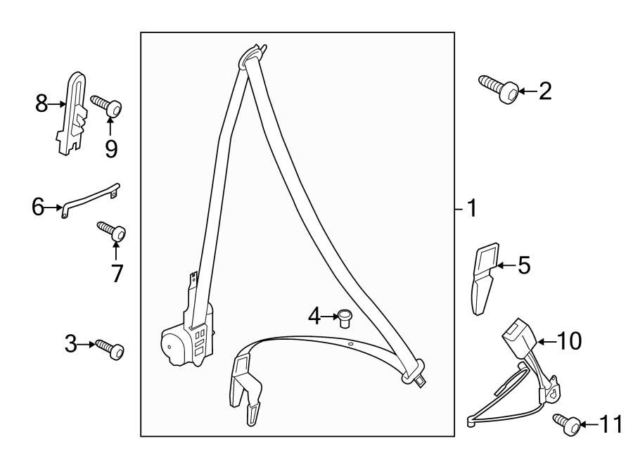 11RESTRAINT SYSTEMS. FRONT SEAT BELTS.https://images.simplepart.com/images/parts/motor/fullsize/6941505.png