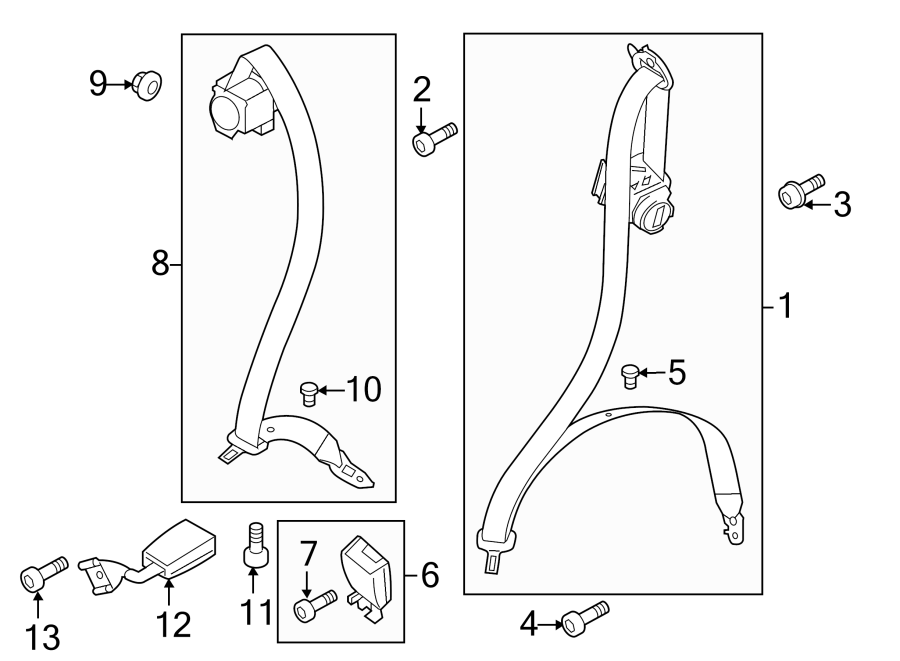 1RESTRAINT SYSTEMS. REAR SEAT BELTS.https://images.simplepart.com/images/parts/motor/fullsize/6941510.png