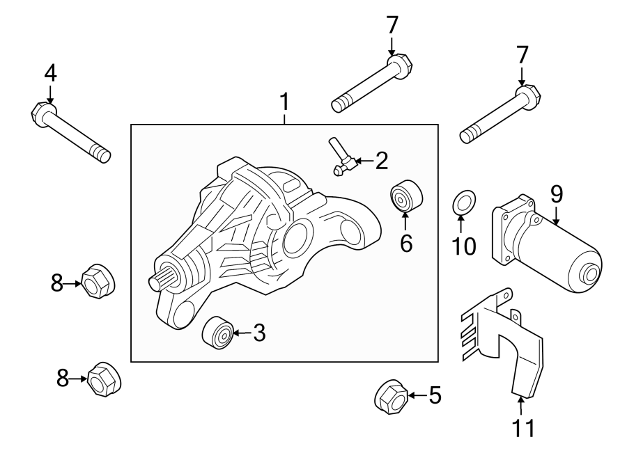 Diagram REAR SUSPENSION. AXLE & DIFFERENTIAL. for your 2014 Porsche Cayenne  Diesel Sport Utility 