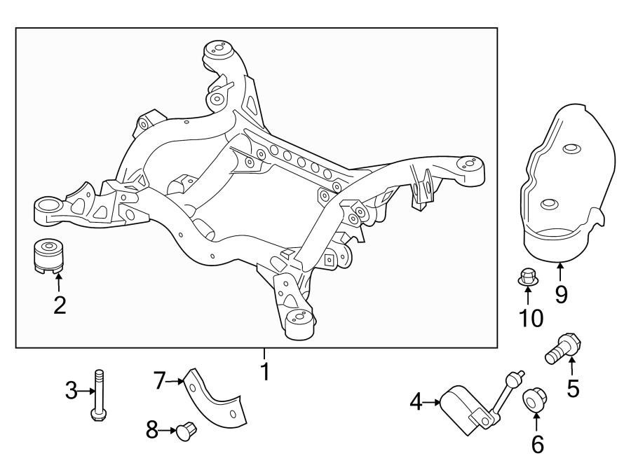 Diagram REAR SUSPENSION. SUSPENSION MOUNTING. for your 2014 Porsche Cayenne  GTS Sport Utility 