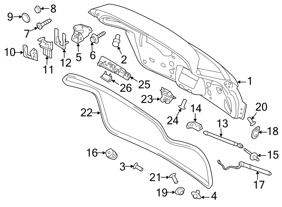 Diagram GATE & HARDWARE. for your 2013 Porsche Cayenne   