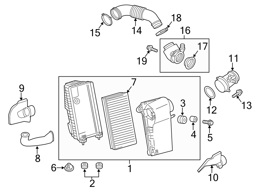 Diagram ENGINE / TRANSAXLE. AIR INTAKE. for your Porsche