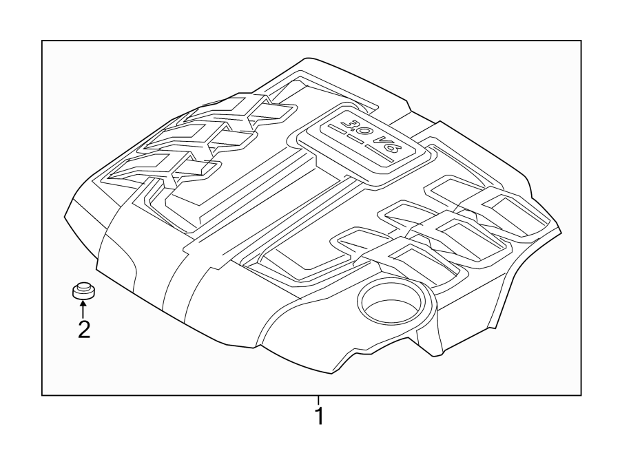 Diagram ENGINE / TRANSAXLE. ENGINE APPEARANCE COVER. for your 2013 Porsche 911   