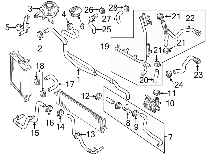 Diagram HOSES & LINES. for your 2019 Porsche Cayenne   