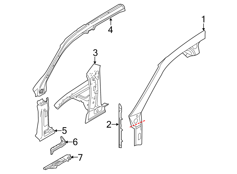 6PILLARS. ROCKER & FLOOR. HINGE PILLAR.https://images.simplepart.com/images/parts/motor/fullsize/6942585.png