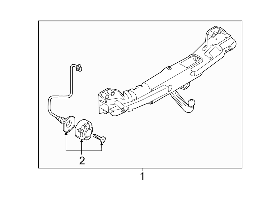 Diagram REAR BUMPER. TRAILER HITCH COMPONENTS. for your 2006 Porsche Cayenne   