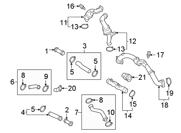 Diagram INTERCOOLER. for your 2014 Porsche Cayenne   