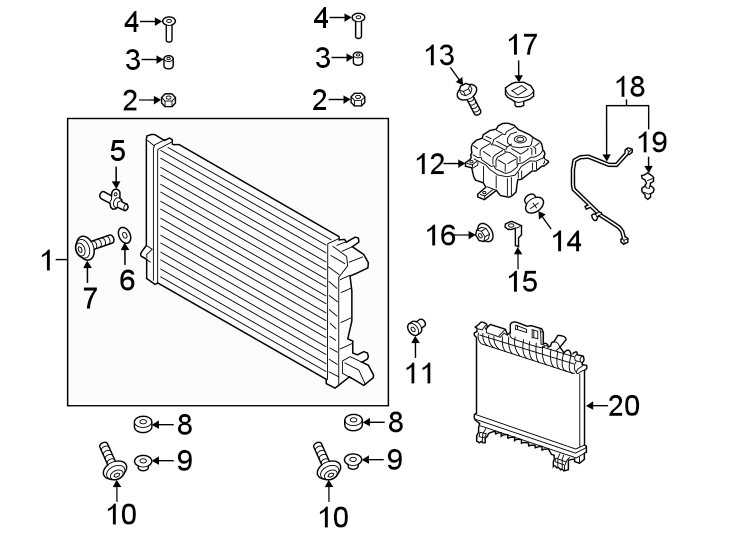 RADIATOR & COMPONENTS.