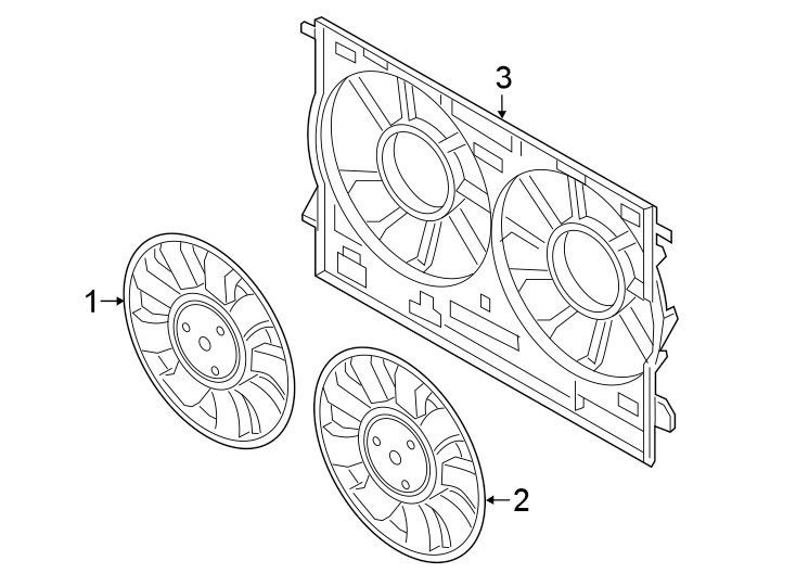 Diagram COOLING FAN. for your 2004 Porsche Cayenne   