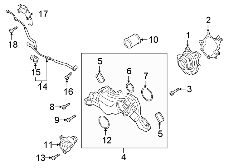 Diagram WATER PUMP. for your 2021 Porsche Cayenne  E-Hybrid Sport Utility 