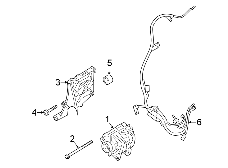 Diagram ALTERNATOR. for your 2023 Porsche Cayenne  GTS Sport Utility 