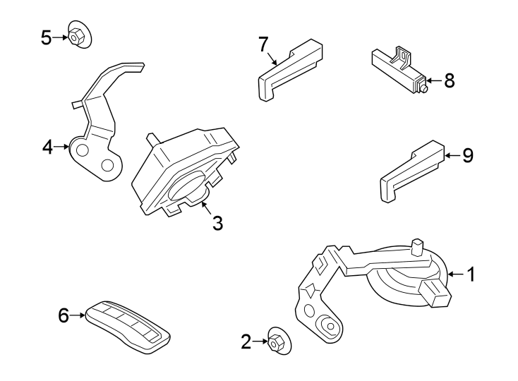 Diagram ALARM SYSTEM. for your 2023 Porsche Cayenne 3.0L V6 A/T Coupe Platinum Edition Sport Utility 