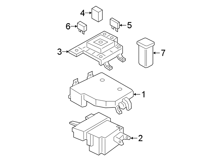 Diagram FUSE & RELAY. for your 2005 Porsche Cayenne  Turbo Sport Utility 