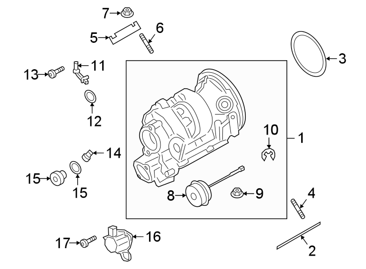 Diagram ENGINE / TRANSAXLE. TURBOCHARGER & COMPONENTS. for your 2024 Porsche Cayenne  Turbo E-Hybrid Coupe Sport Utility 