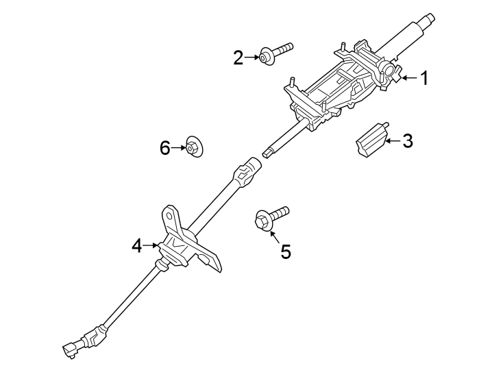 Diagram STEERING COLUMN ASSEMBLY. for your Porsche