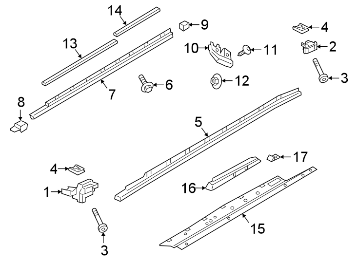 14Pillars. Rocker & floor. Exterior trim.https://images.simplepart.com/images/parts/motor/fullsize/6943621.png