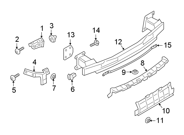 Diagram Rear bumper. Bumper & components. for your 1995 Porsche