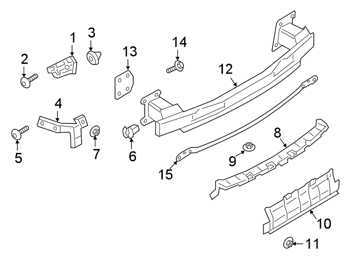 Diagram Rear bumper. Bumper & components. for your 1995 Porsche