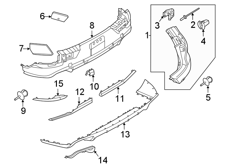 1Rear bumper. Bumper & components.https://images.simplepart.com/images/parts/motor/fullsize/6943913.png