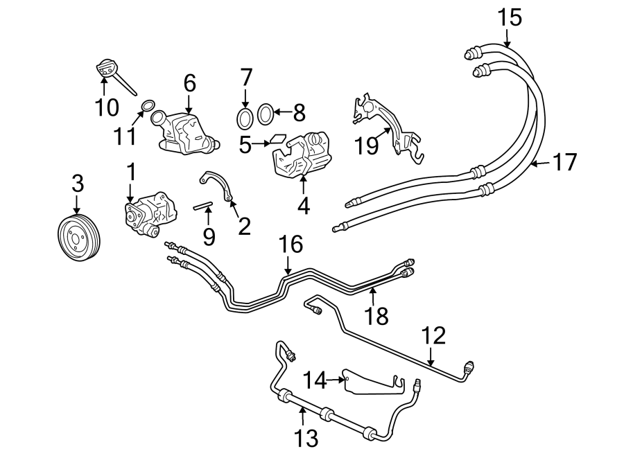 Diagram STEERING GEAR & LINKAGE. PUMP & HOSES. for your 2014 Porsche Cayenne  Diesel Platinum Edition Sport Utility 