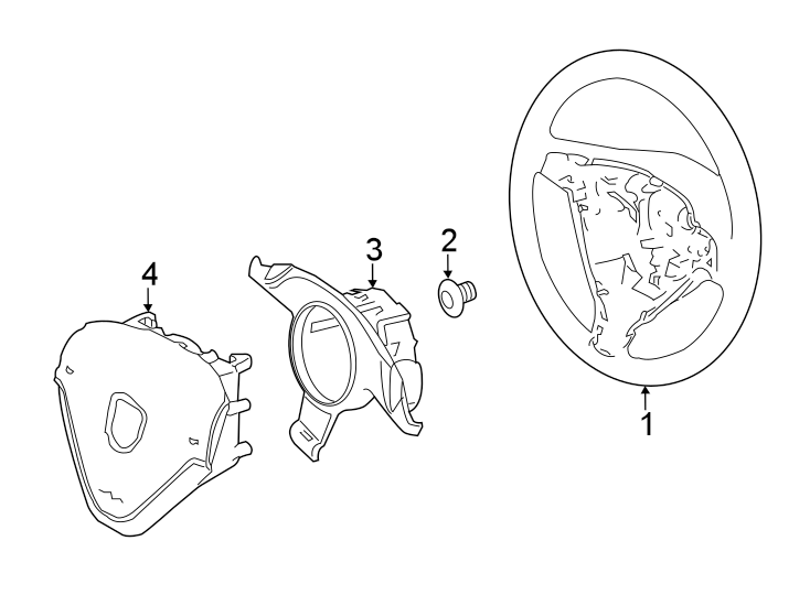 STEERING WHEEL & TRIM.