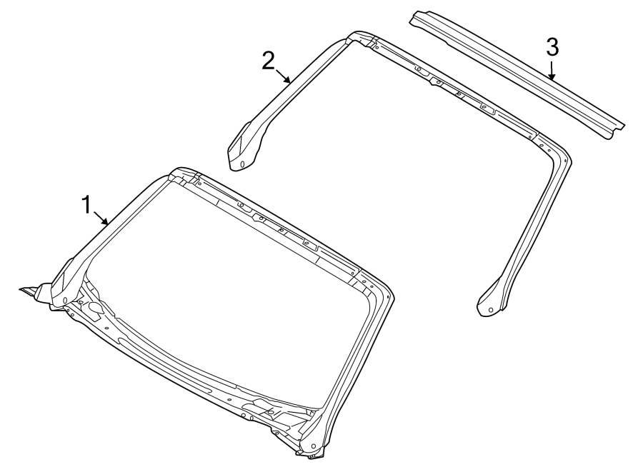 1ROOF. WINDSHIELD HEADER & COMPONENTS.https://images.simplepart.com/images/parts/motor/fullsize/6945320.png