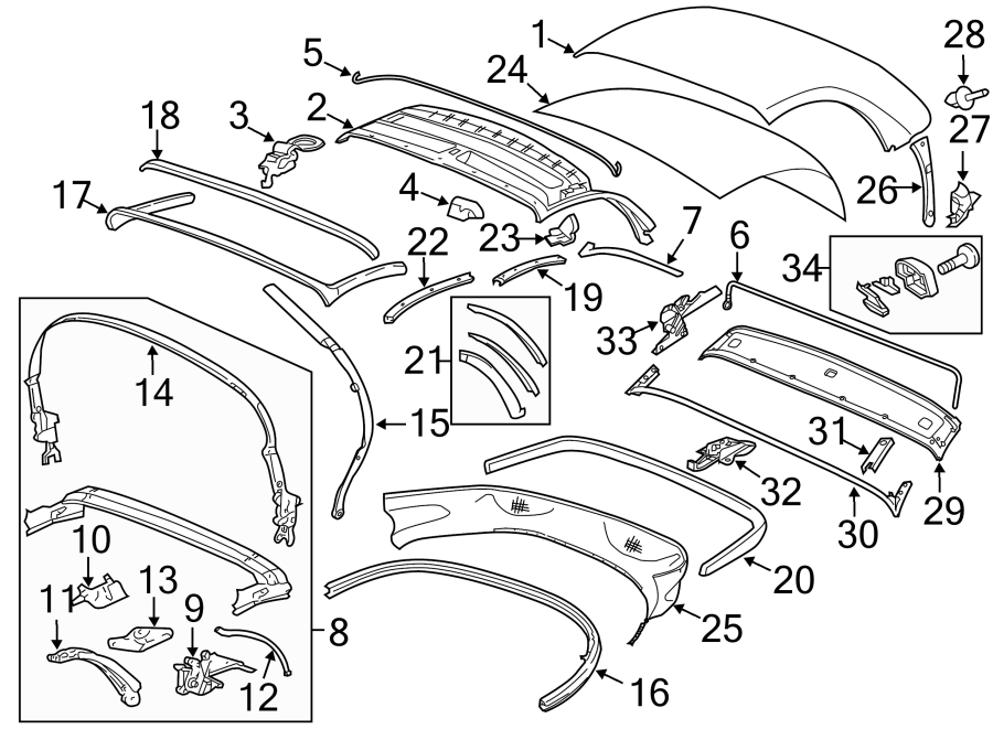 3CONVERTIBLE/SOFT TOP. COVER & COMPONENTS.https://images.simplepart.com/images/parts/motor/fullsize/6945340.png