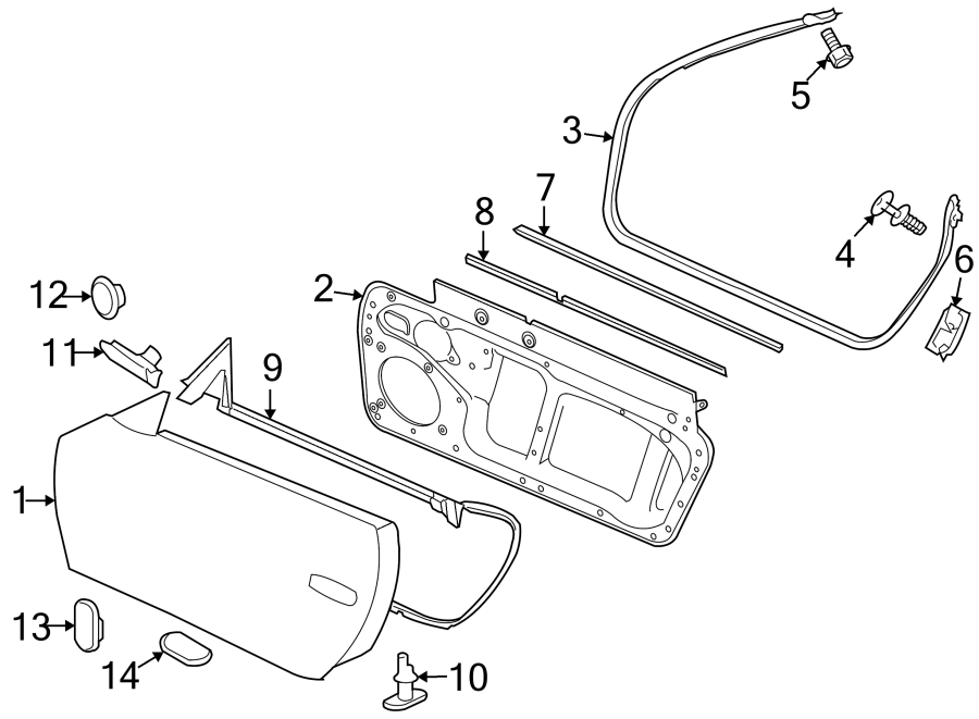 Diagram DOOR & COMPONENTS. for your 2017 Porsche Cayenne   