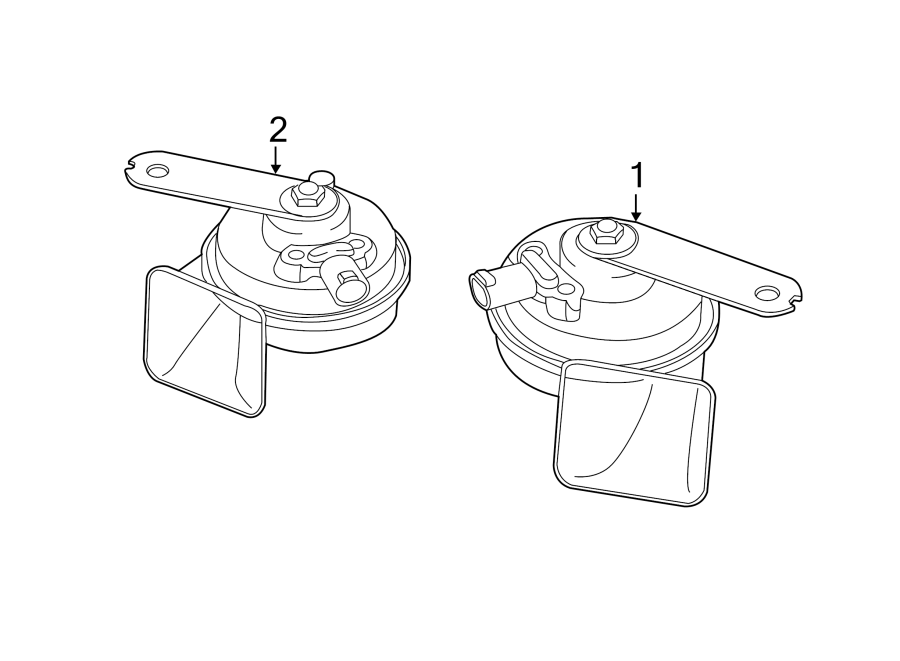 Diagram HORN. for your 2010 Porsche Cayman   