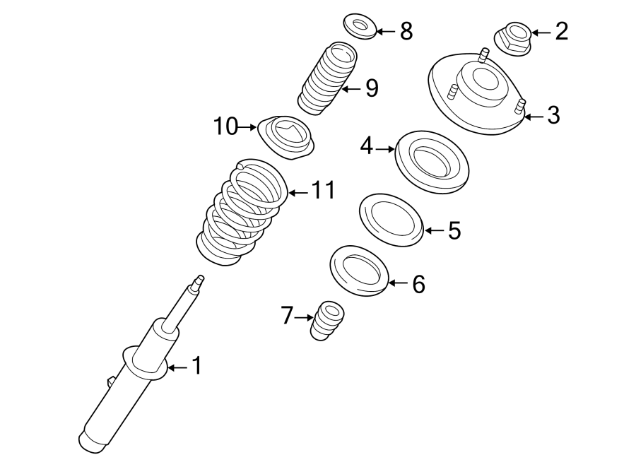 Diagram FRONT SUSPENSION. STRUTS & COMPONENTS. for your 2017 Porsche Cayenne  Turbo S Sport Utility 