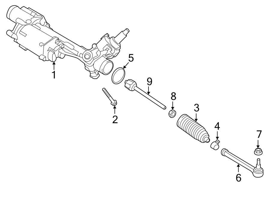 Diagram STEERING GEAR & LINKAGE. for your 2016 Porsche Boxster 3.4L 6 cylinder M/T GTS Convertible 