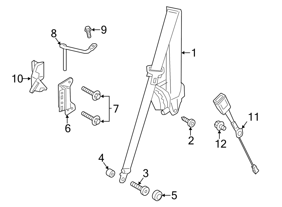 Diagram RESTRAINT SYSTEMS. SEAT BELT. for your 2014 Porsche Cayenne  S Sport Utility 