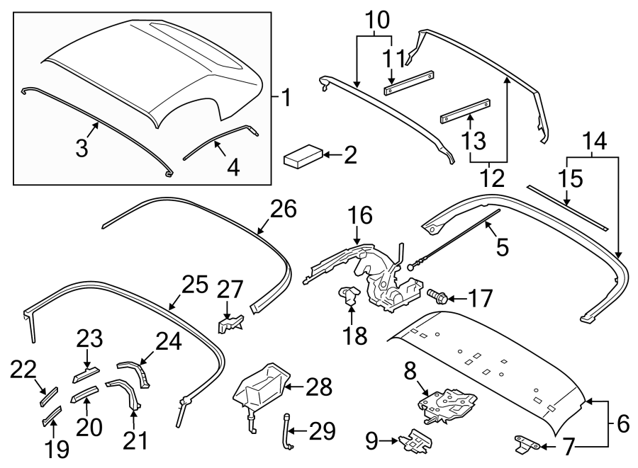 23CONVERTIBLE/SOFT top. Cover & components.https://images.simplepart.com/images/parts/motor/fullsize/6946400.png