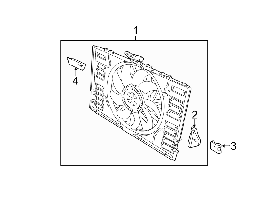 Diagram COOLING FAN. for your 2021 Porsche Cayenne  S Sport Utility 